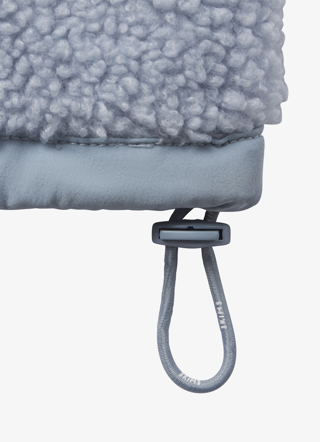 SKIMS Vest van fleece met logo - detail 2 lichtblauw
