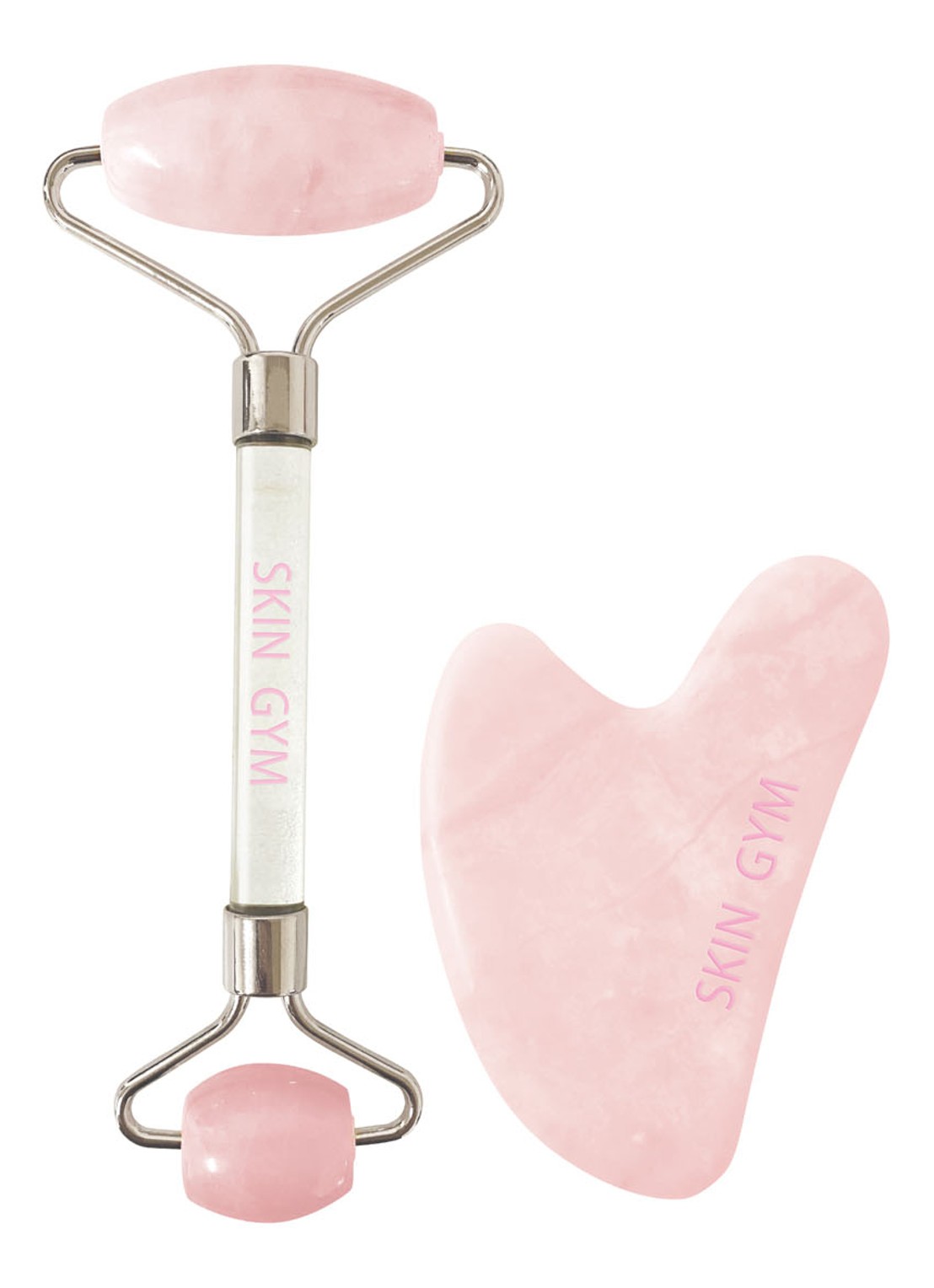 Skin Gym Rose Quartz Workout Set - gezichtstool set - voorkant 2 undefined