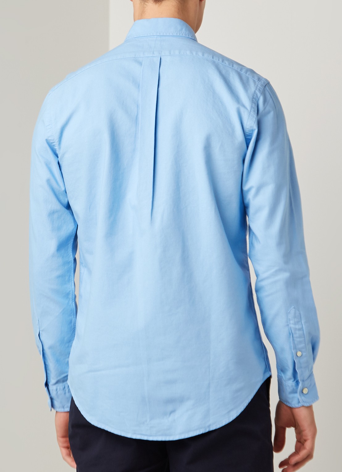 Slim fit button down-overhemd - achterkant blue