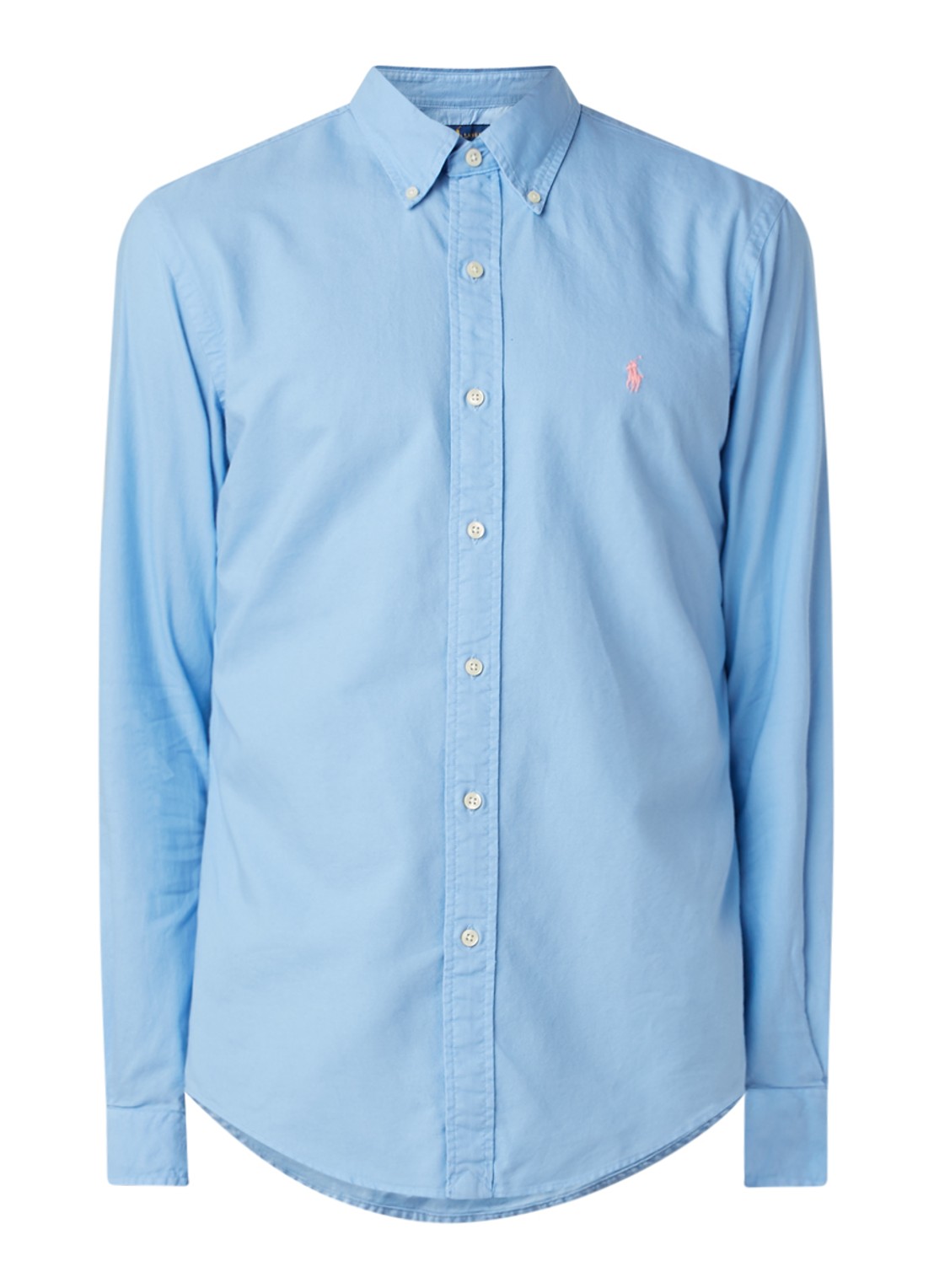 Slim fit button down-overhemd - voorkant 2 blue