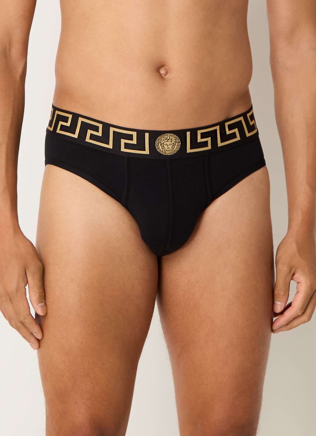 Slip met logoband - detail 3 zwart