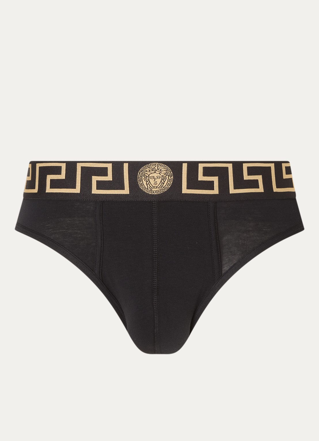 Slip met logoband - voorkant 2 zwart