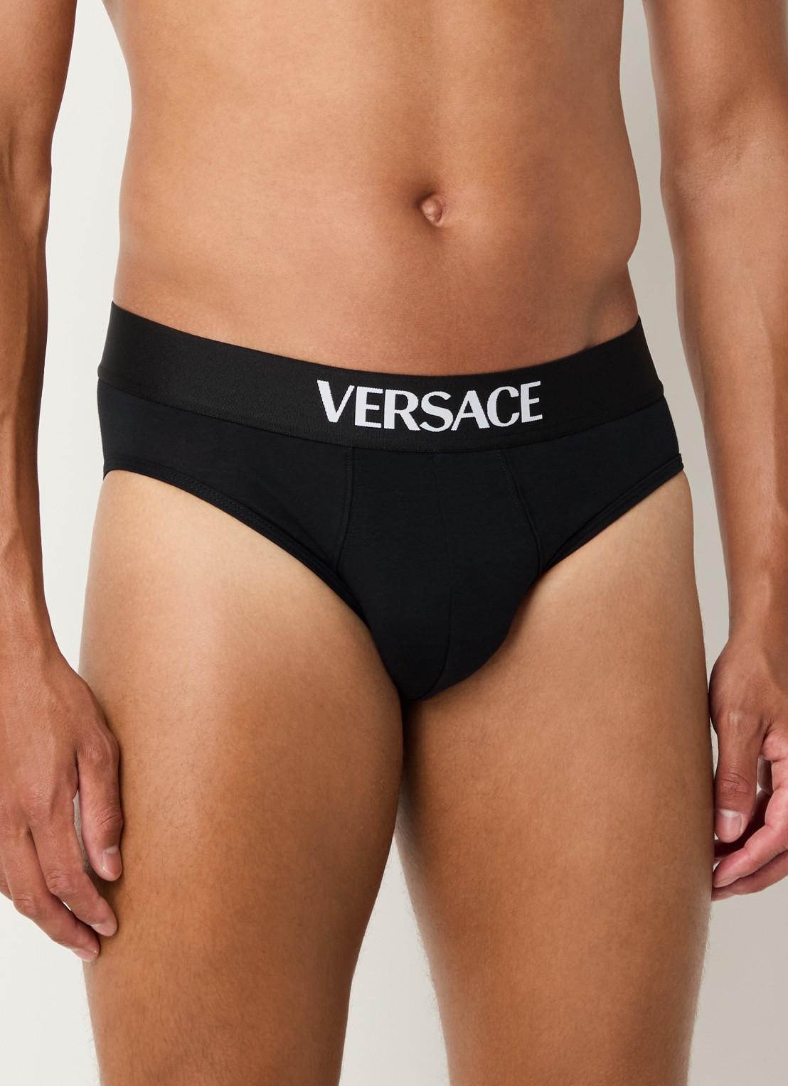 Slip met logoband - detail 4 zwart