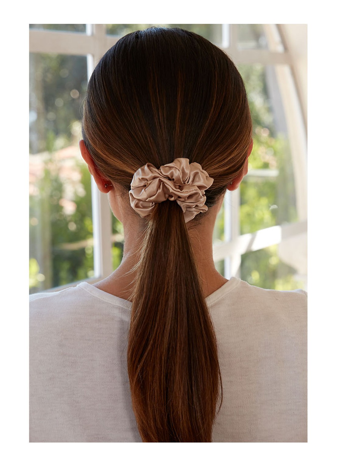slip Silk Scrunchies large haarelastiek van zijde set van 3 - detail 4 undefined