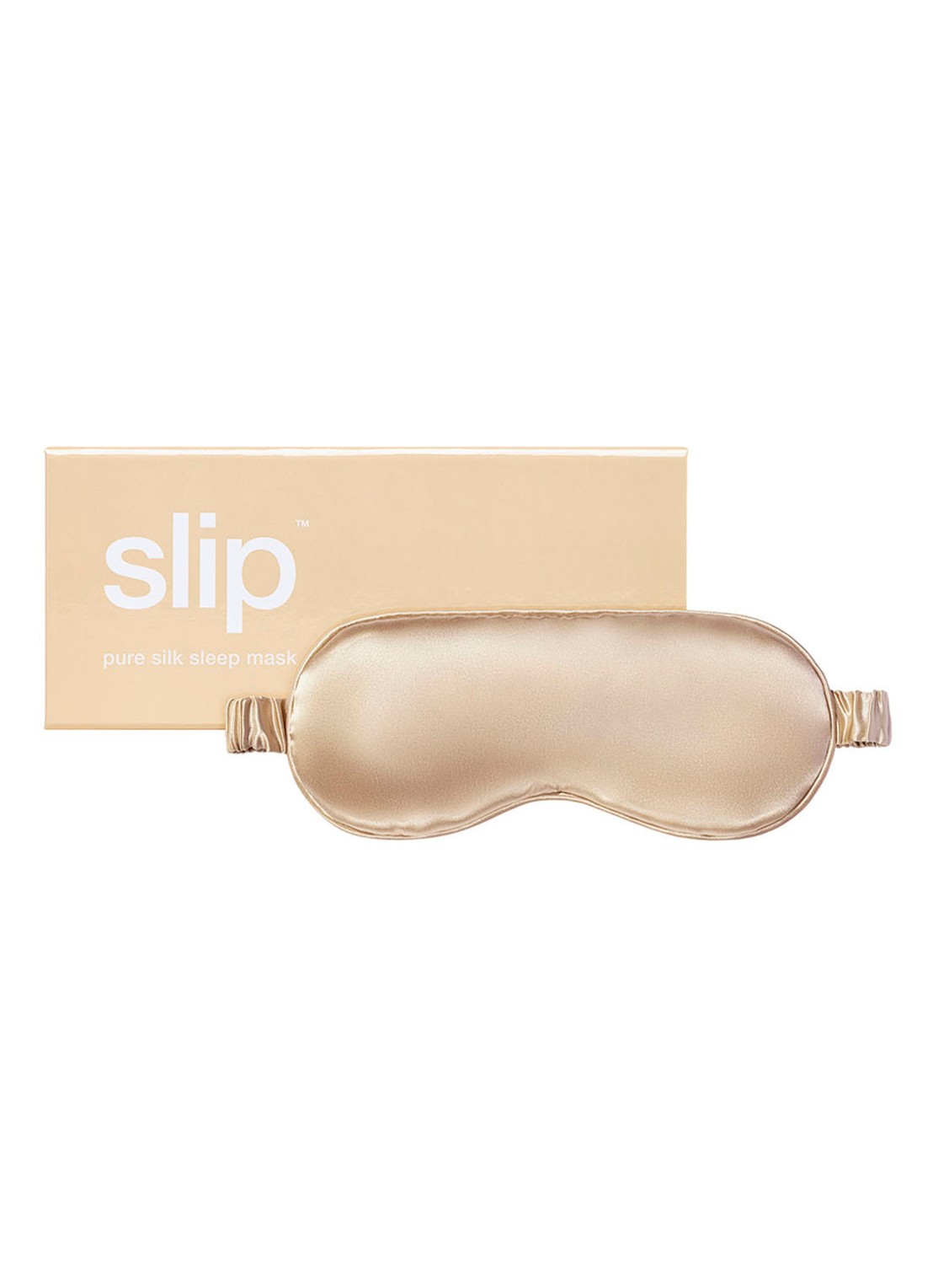 slip Silk Sleep Mask - slaapmasker van zijde - voorkant 3 beige