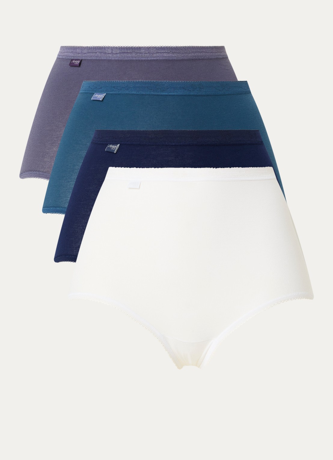 Sloggi Basic Comfort high waisted slip in 4-pack - voorkant multicolor