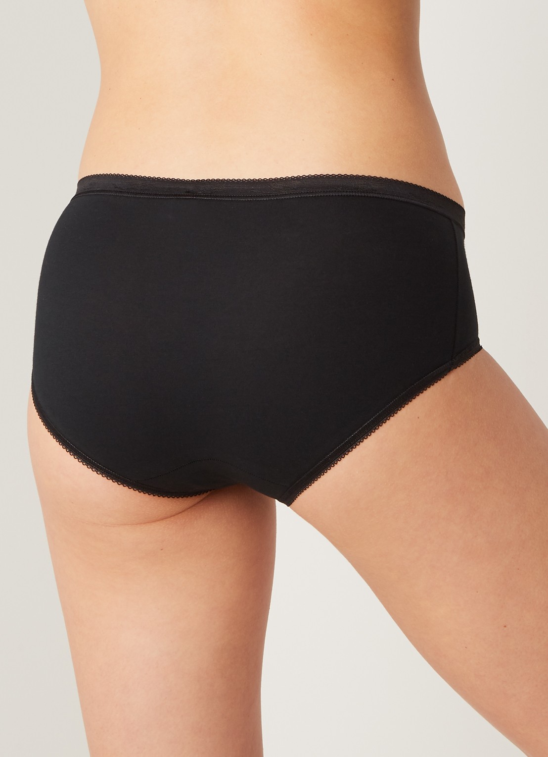 Sloggi Basic Midi slip - achterkant 4 zwart