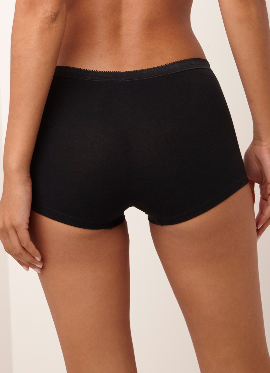 Sloggi Basic shorts met detail van kant - achterkant 2 zwart