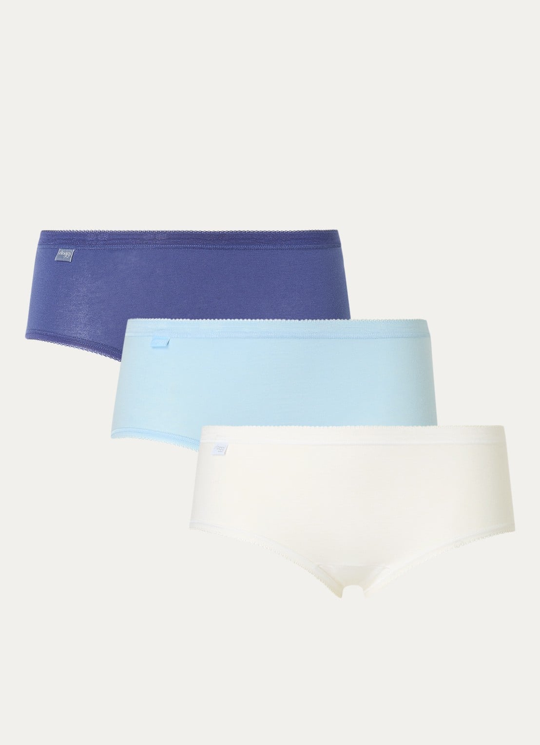 Sloggi Basic+ slip in 3-pack - voorkant 4 blauw