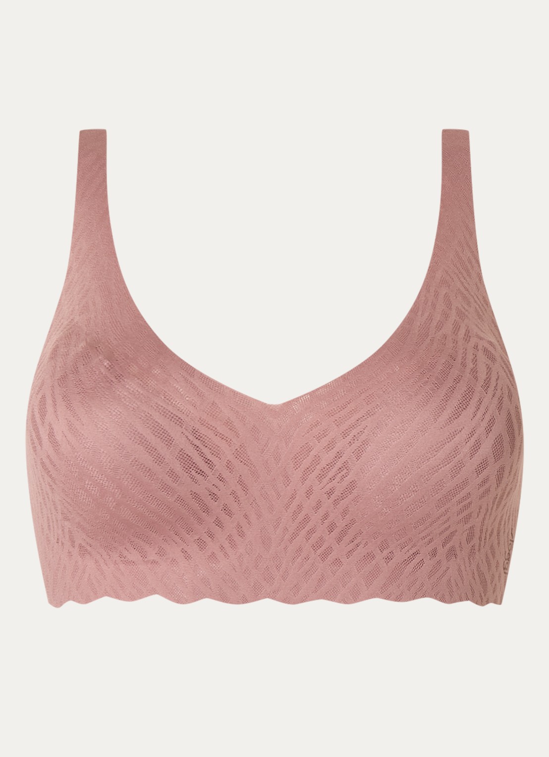 Sloggi Bliss naadloze bralette met uitneembare vulling - voorkant 4 oudroze
