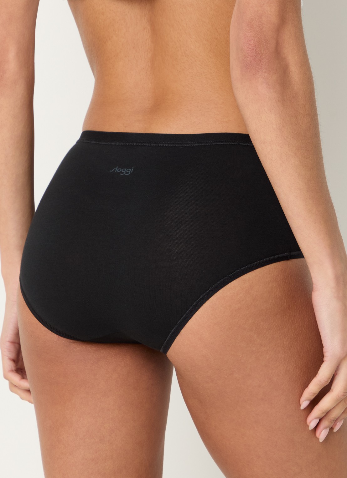 Sloggi Go Daily high waisted slip in 3-pack - achterkant 3 zwart