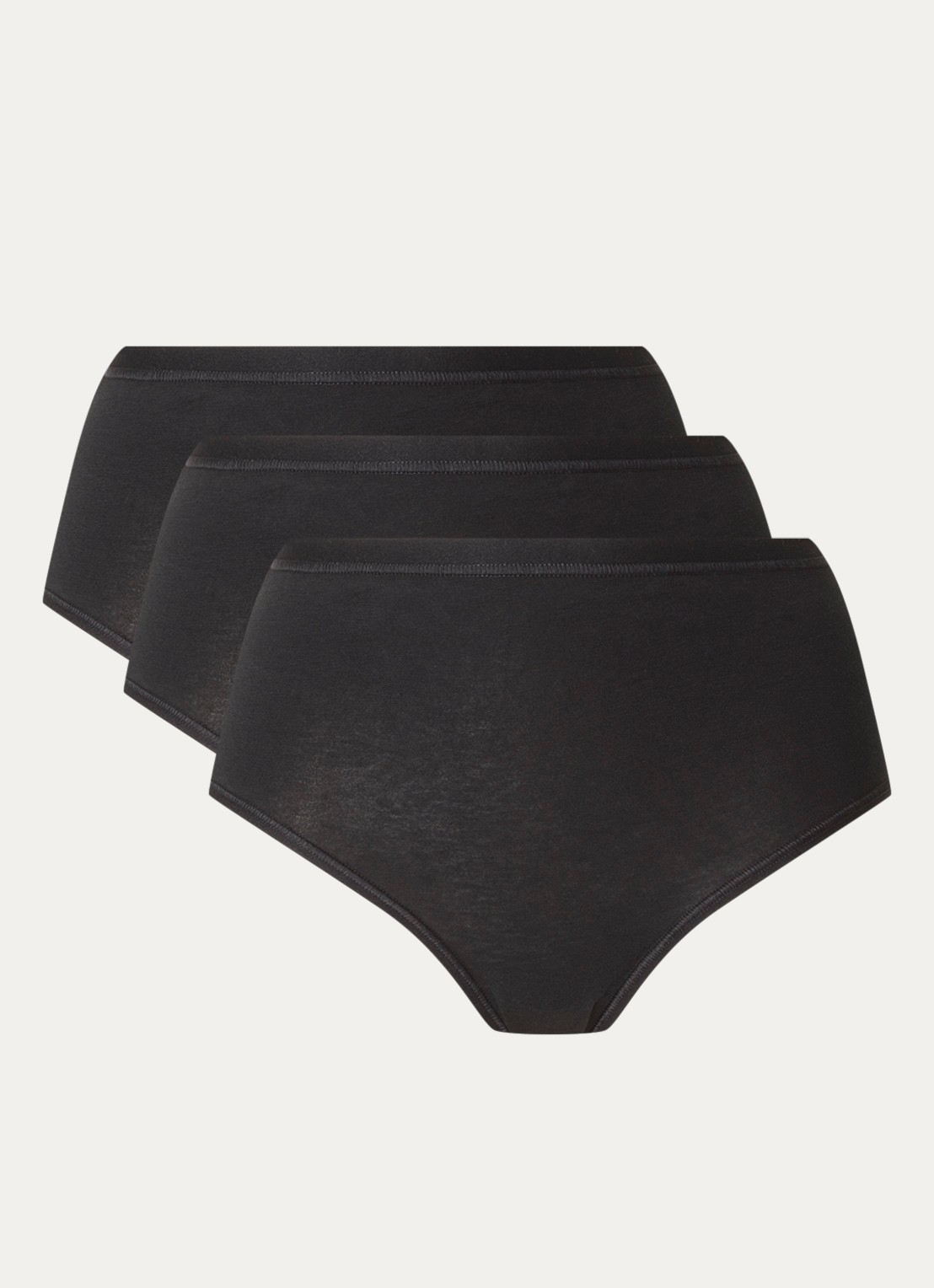 Sloggi Go Daily high waisted slip in 3-pack - voorkant 4 zwart