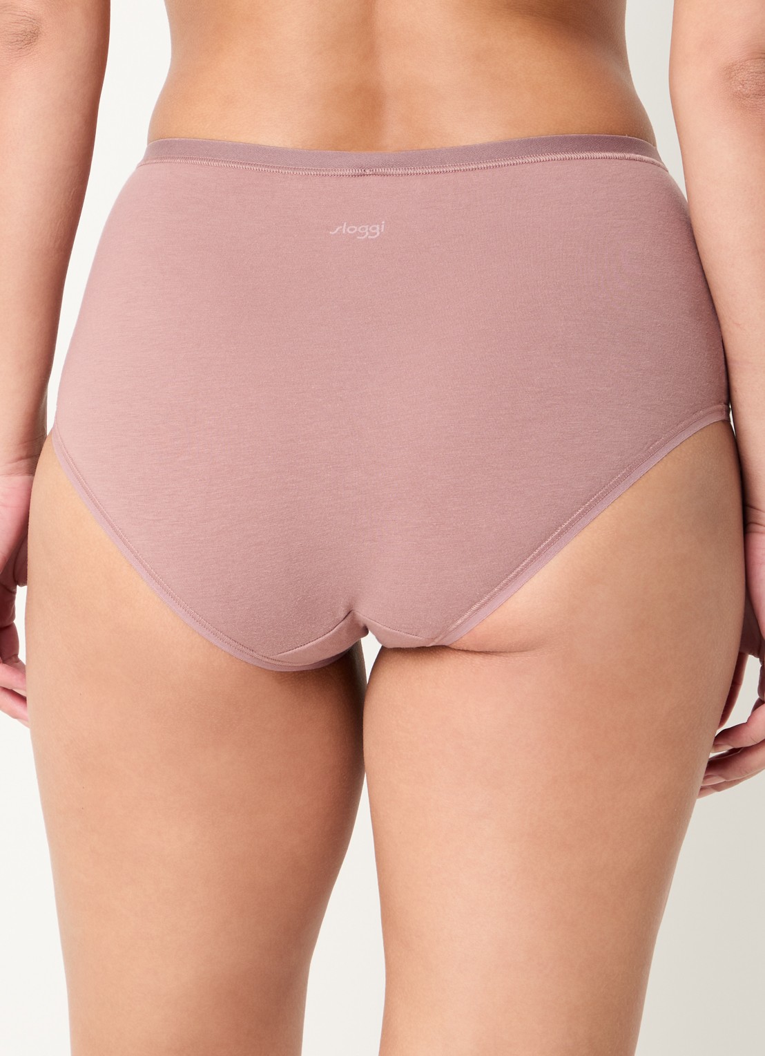 Sloggi Go Daily high waisted slip in 3-pack - achterkant 3 oudroze