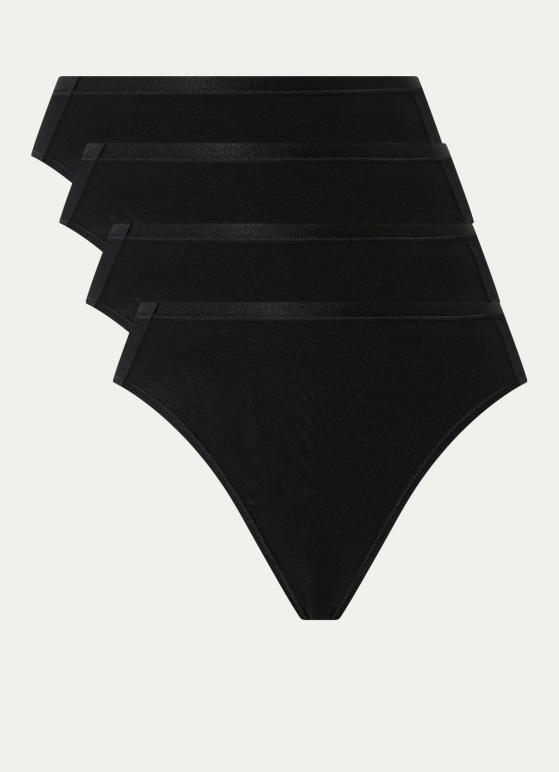 Sloggi Go Daily high waisted slip in 3-pack - voorkant zwart