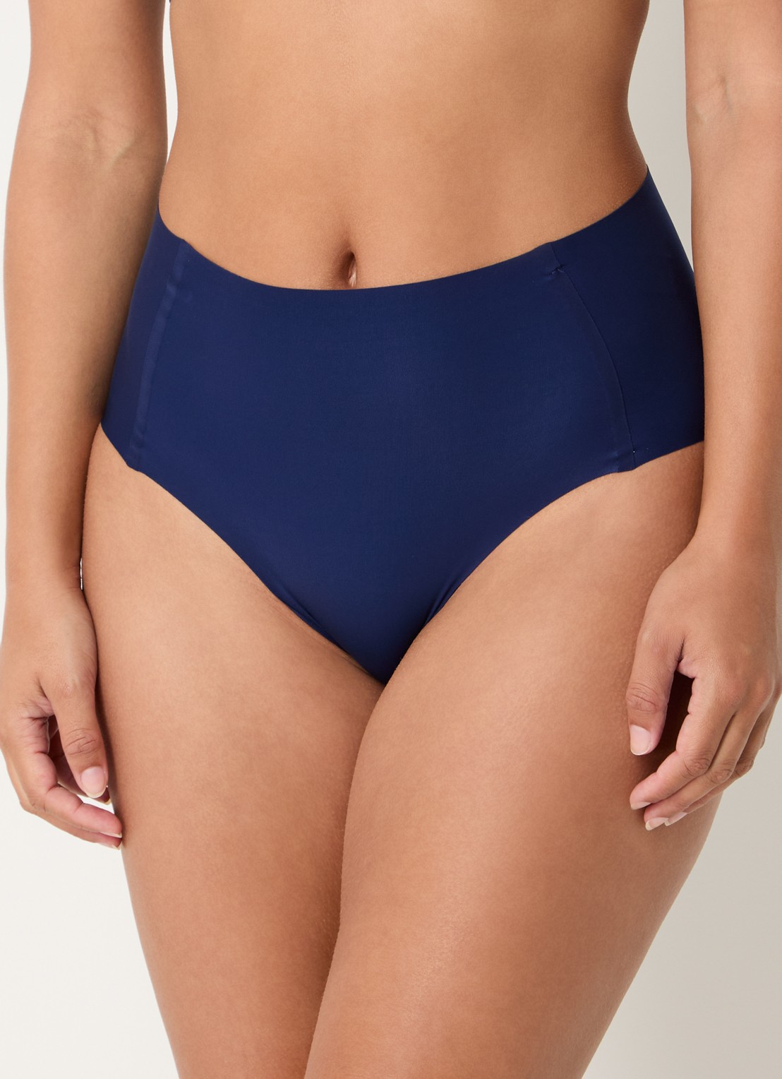 Sloggi High waisted naadloze slip - detail donkerblauw