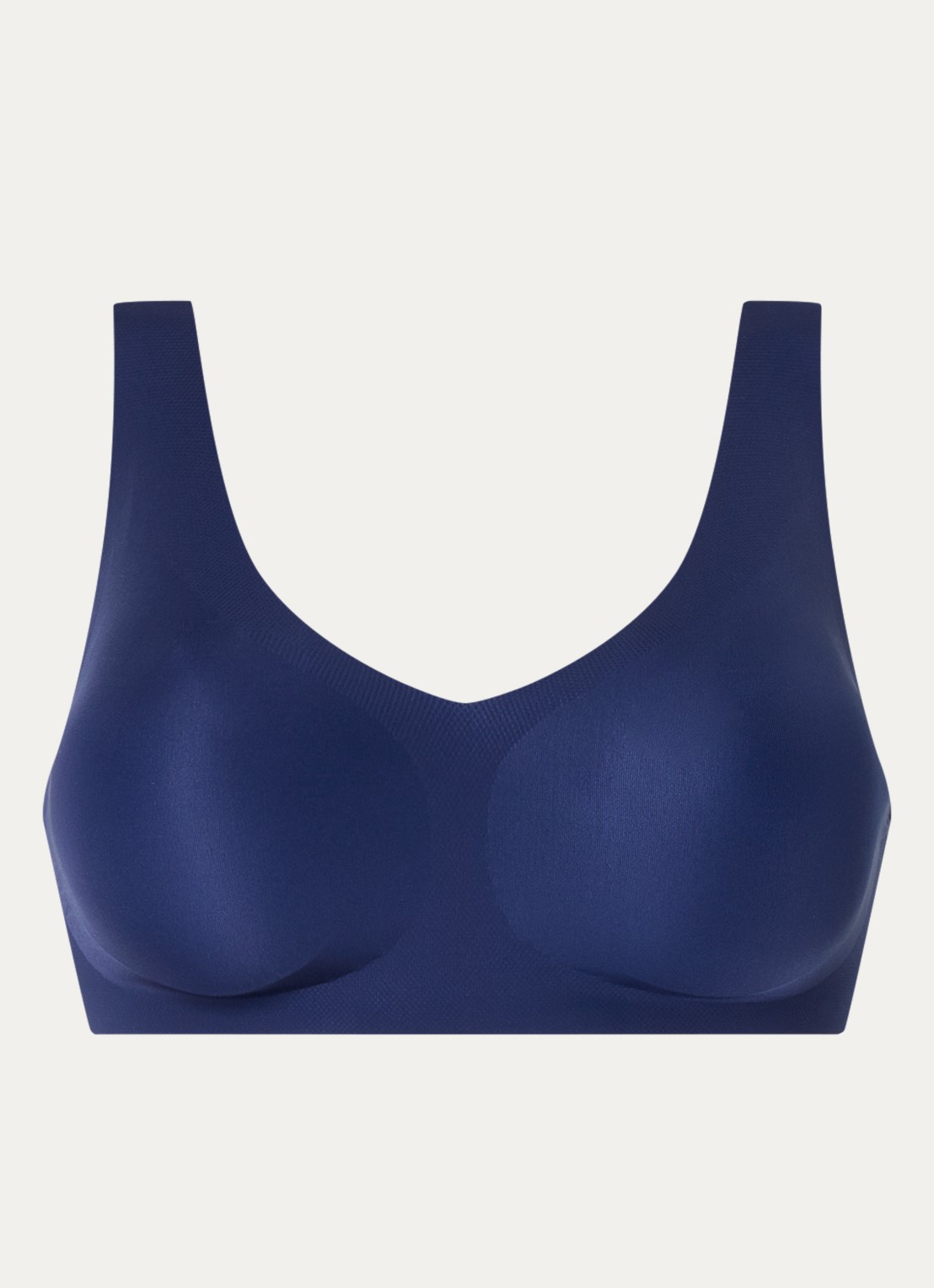 Sloggi Naadloze bralette met uitneembare vulling - voorkant donkerblauw