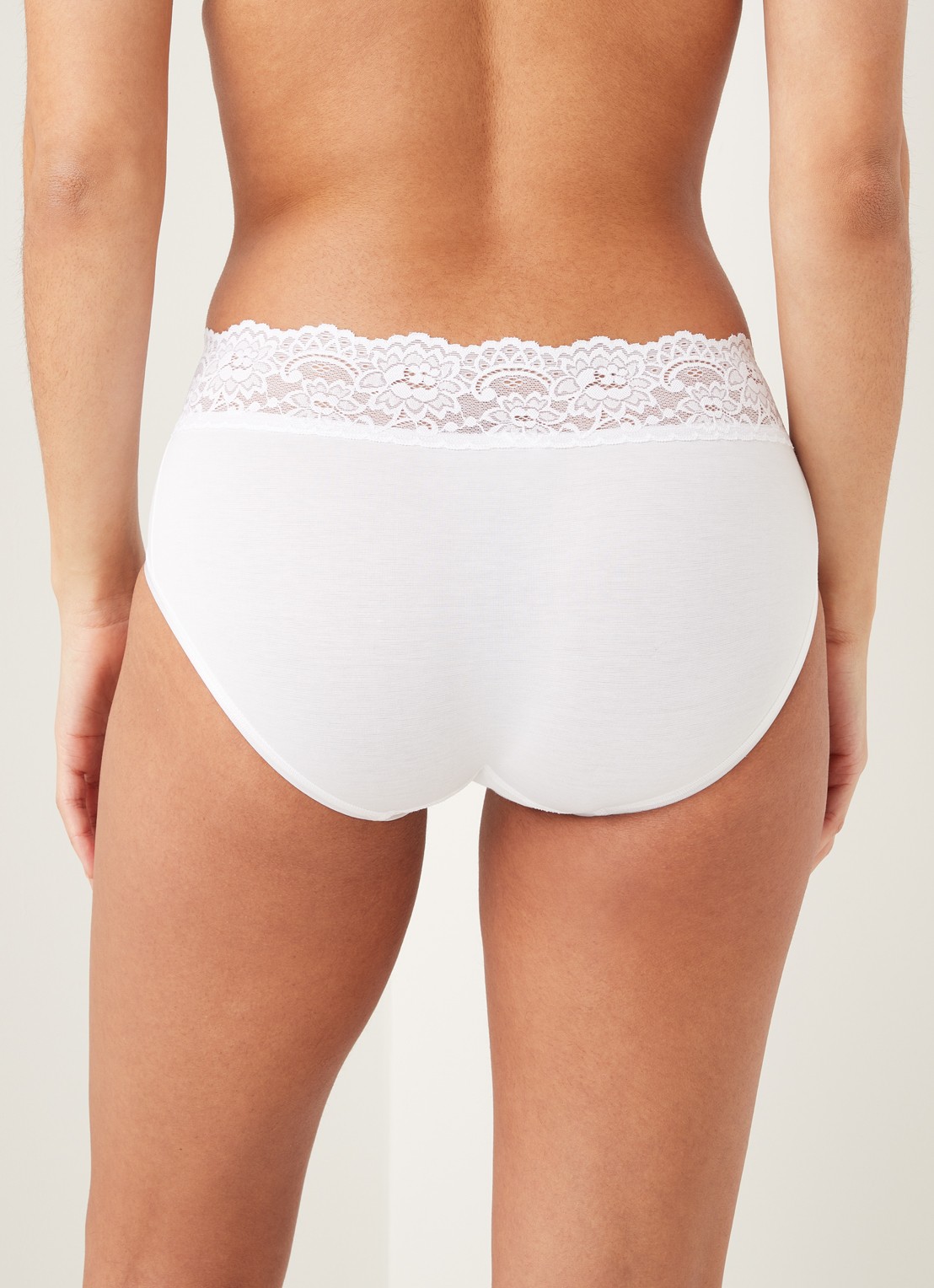 Sloggi Romance Midi slip - achterkant 2 wit