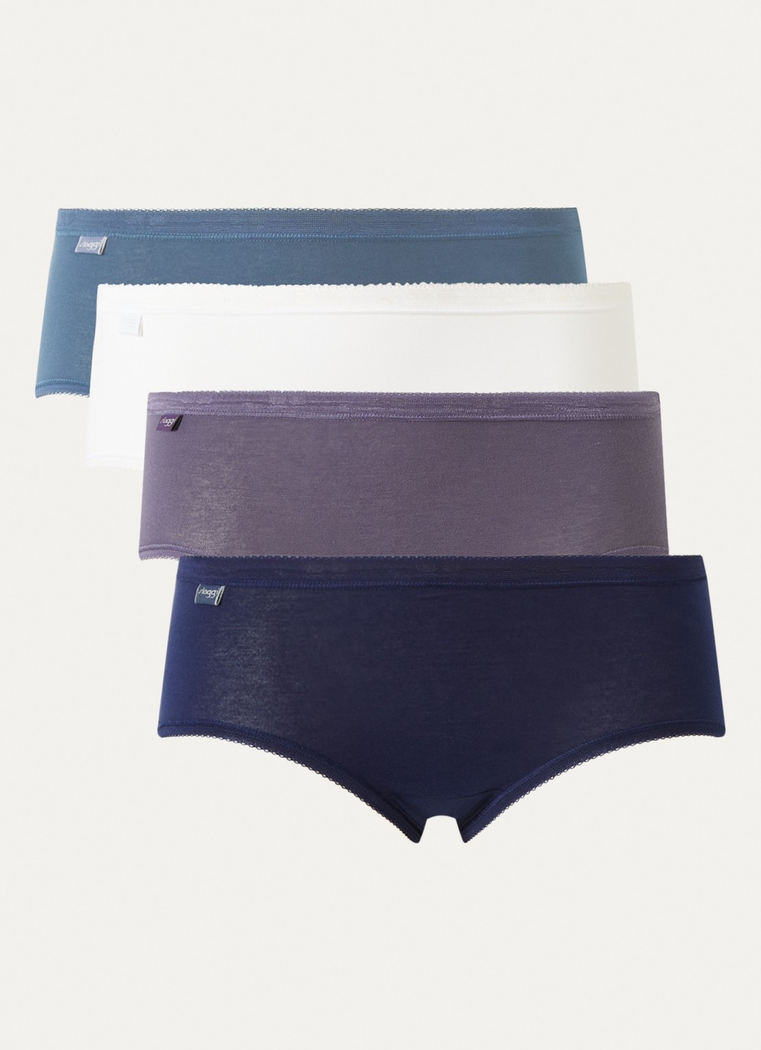 Sloggi Slip in 4-pack - voorkant donkerblauw