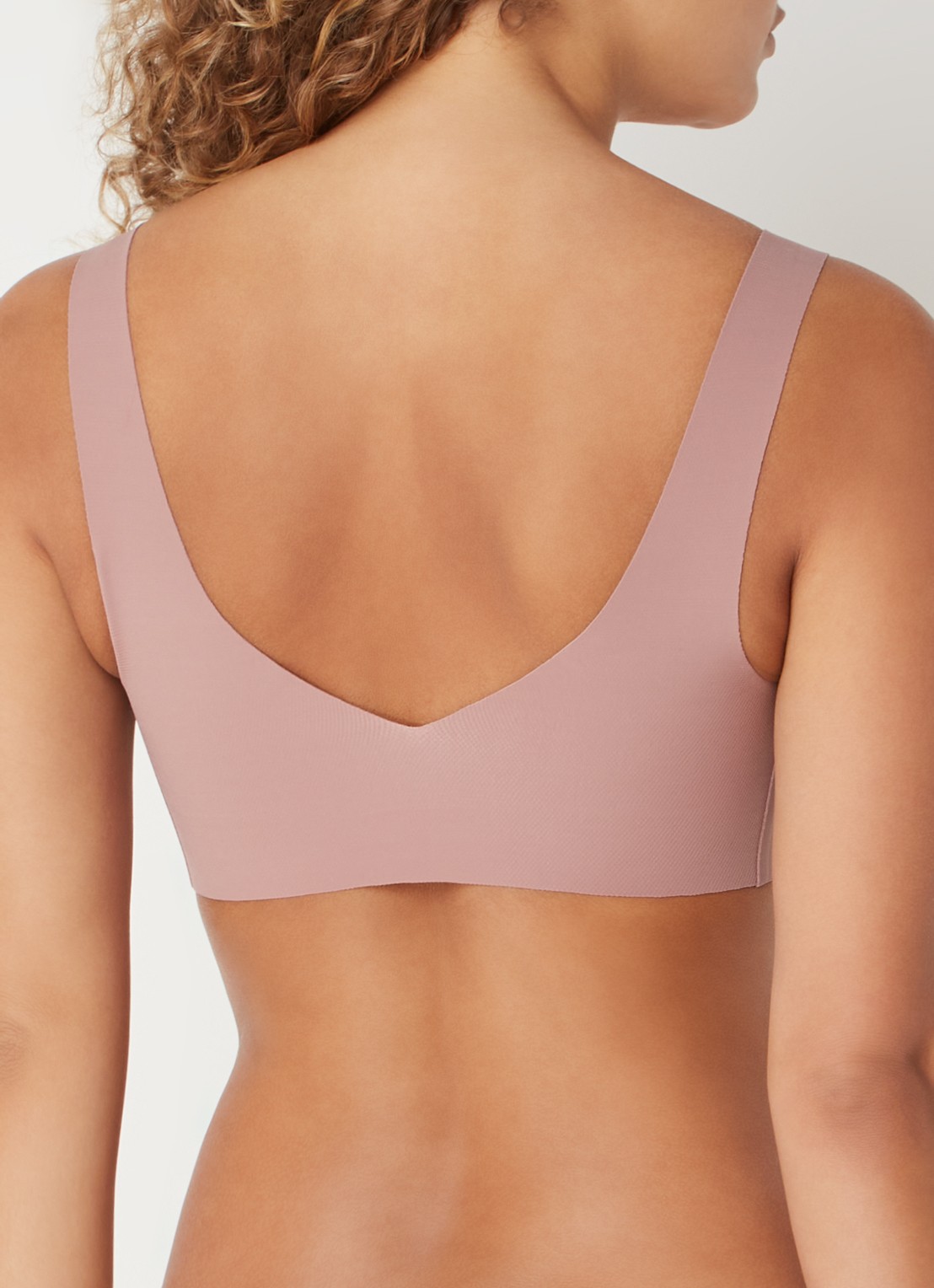 Sloggi Zero Feel 2.0 naadloze bralette met uitneembare vulling - achterkant 3 oudroze
