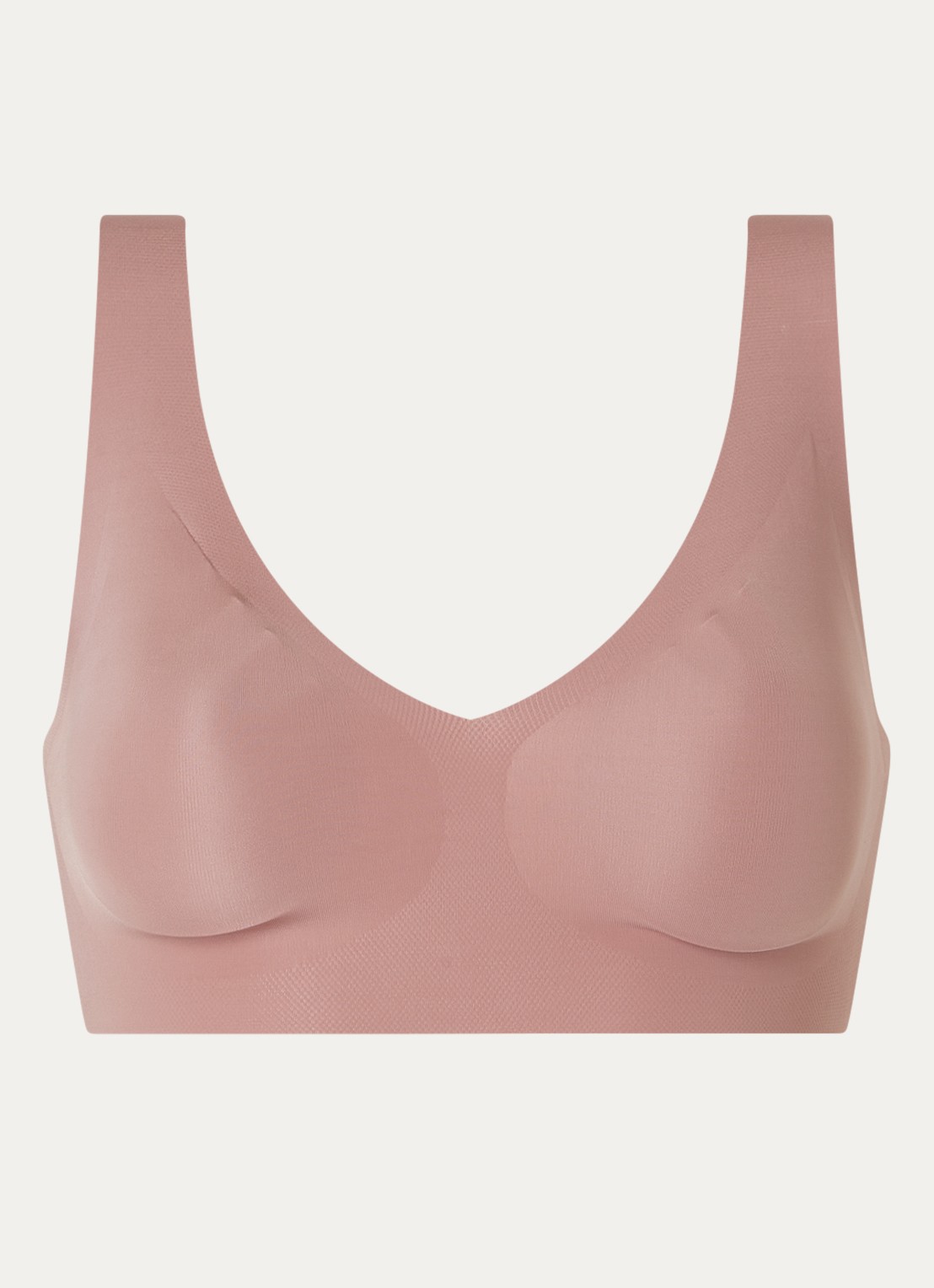 Sloggi Zero Feel 2.0 naadloze bralette met uitneembare vulling - voorkant oudroze