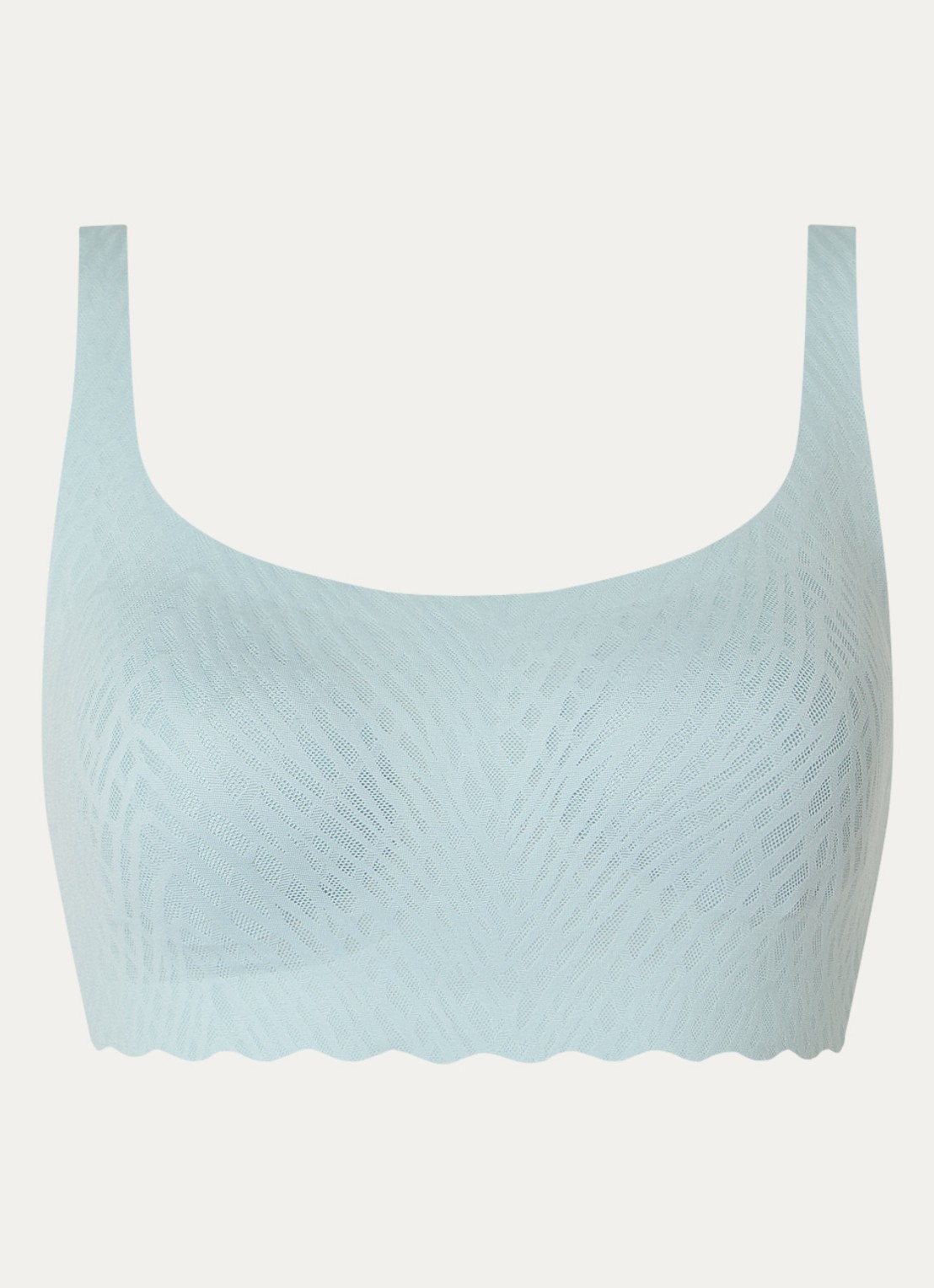 Sloggi Zero Feel Bliss naadloze bralette met uitneembare vulling - voorkant 4 turquoise
