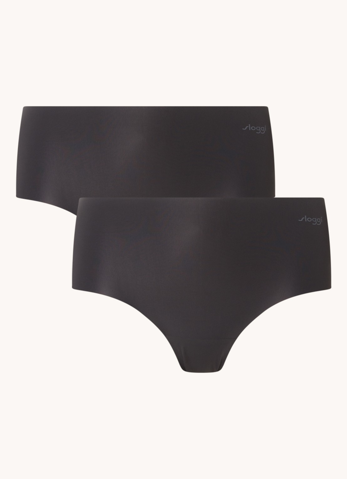 Sloggi ZERO Microfibre naadloze shorty in 2-pack - voorkant zwart