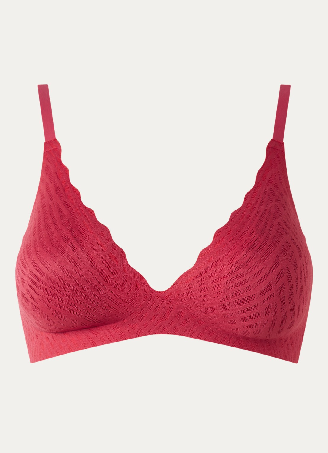 Sloggi Zero sport bh met high support en uitneembare vulling - voorkant fuchsia