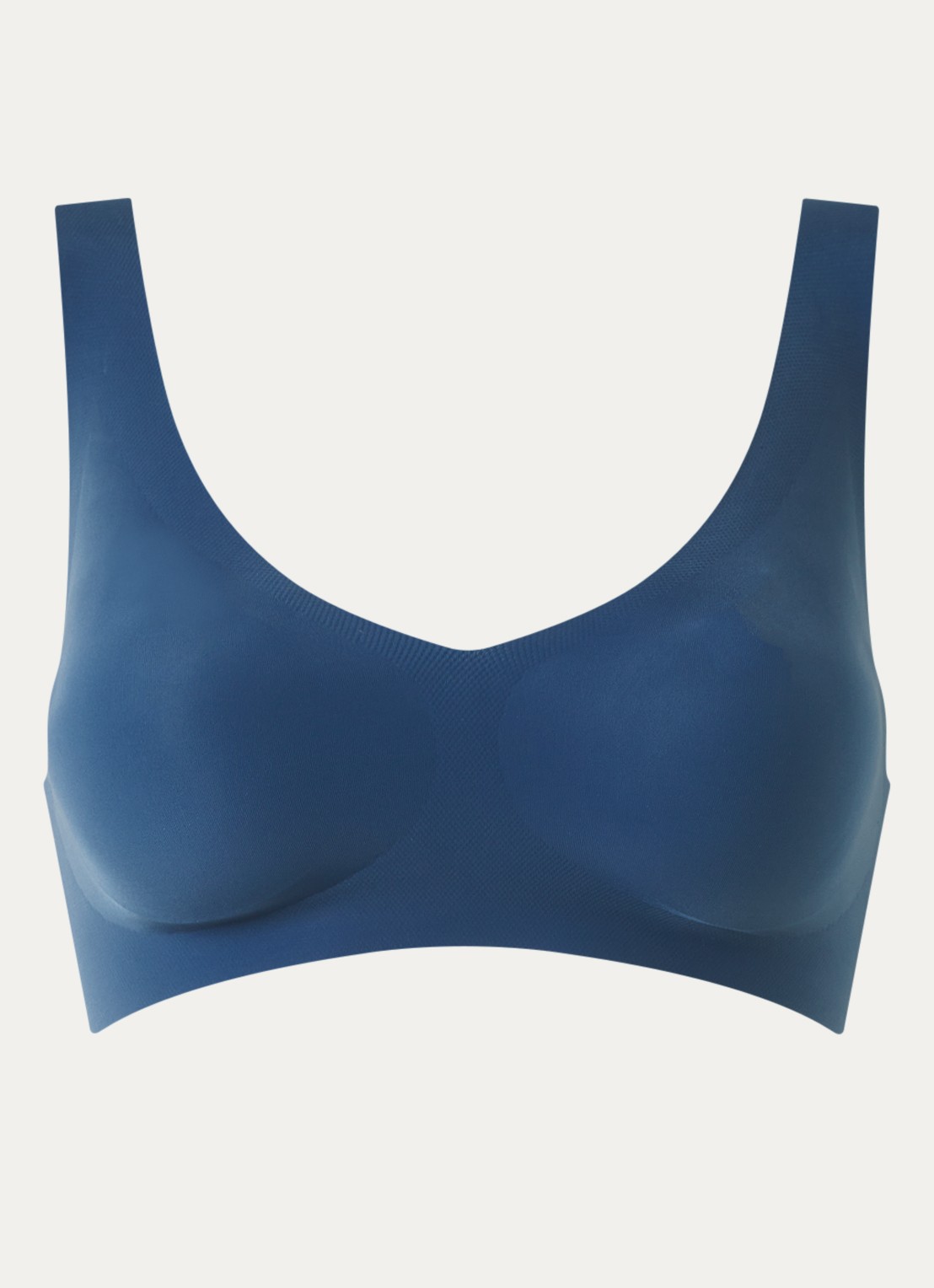 Sloggi Zero sport bh met light support en uitneembare vulling - voorkant petrol