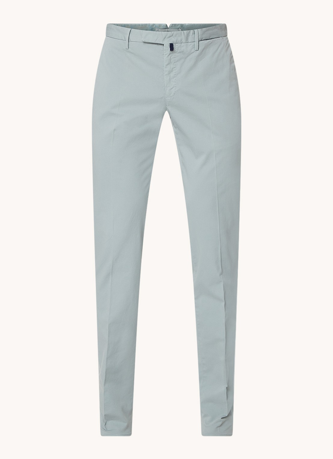 Slowear Royal Batavia slim fit chino met steekzakken - voorkant 3 mint