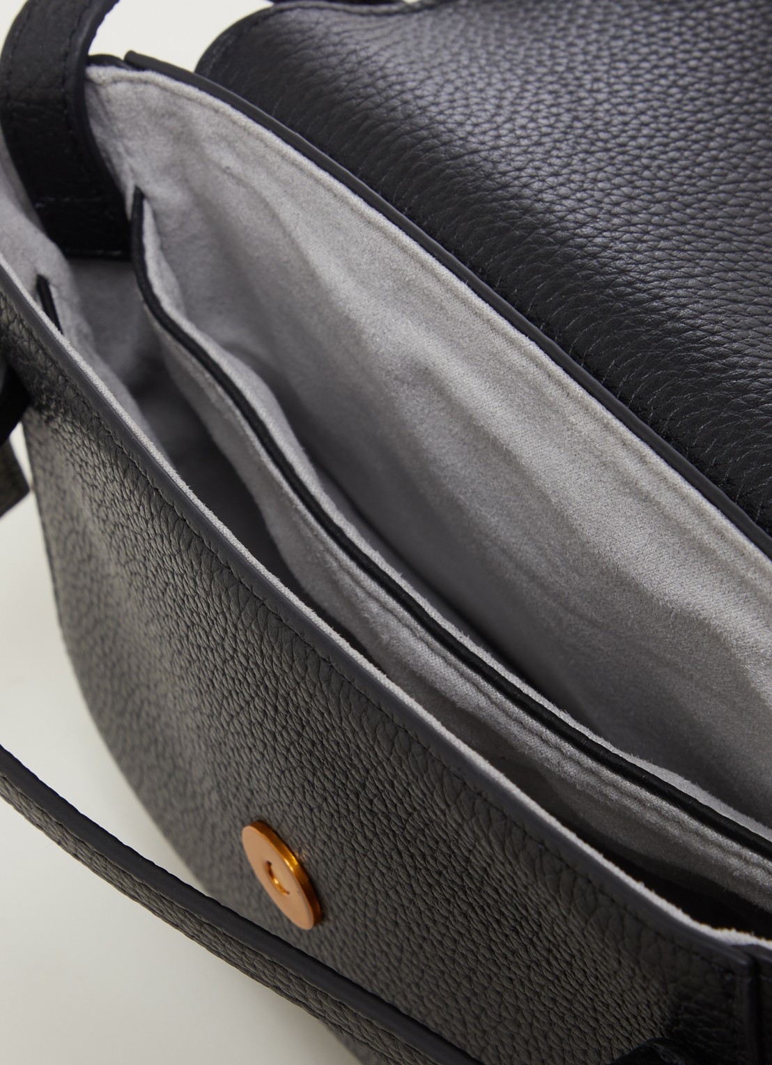Smaak Clint crossbodytas van leer - detail 3 zwart