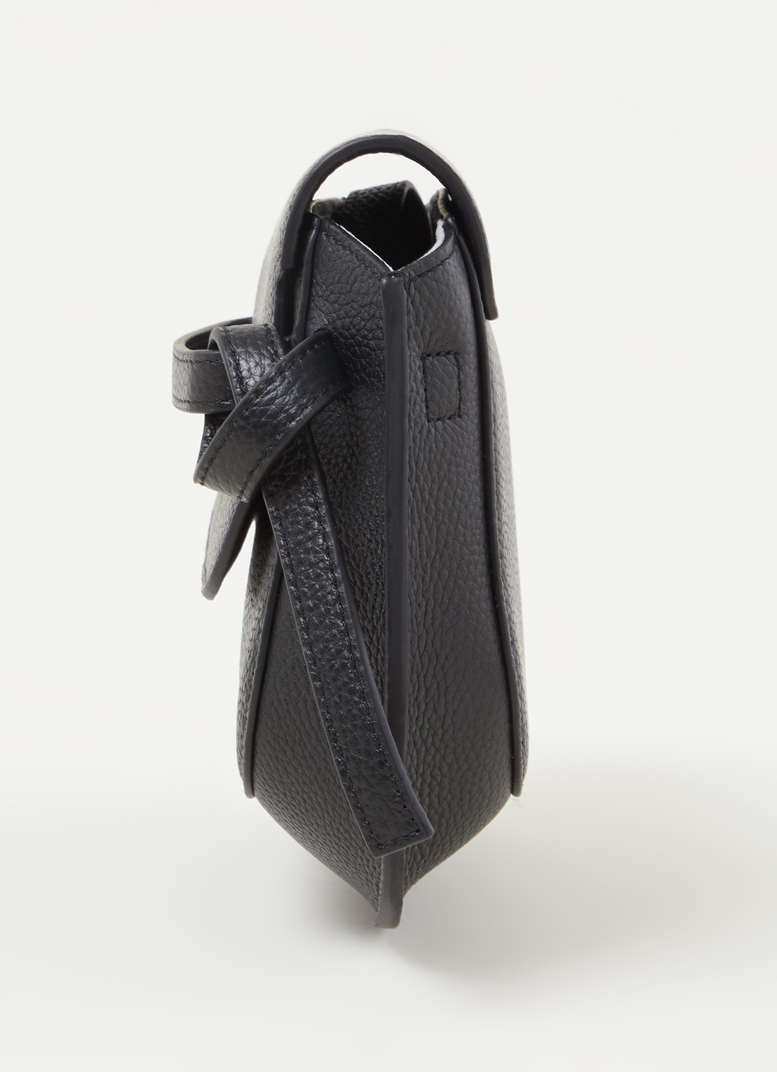 Smaak Clint crossbodytas van leer - detail 4 zwart