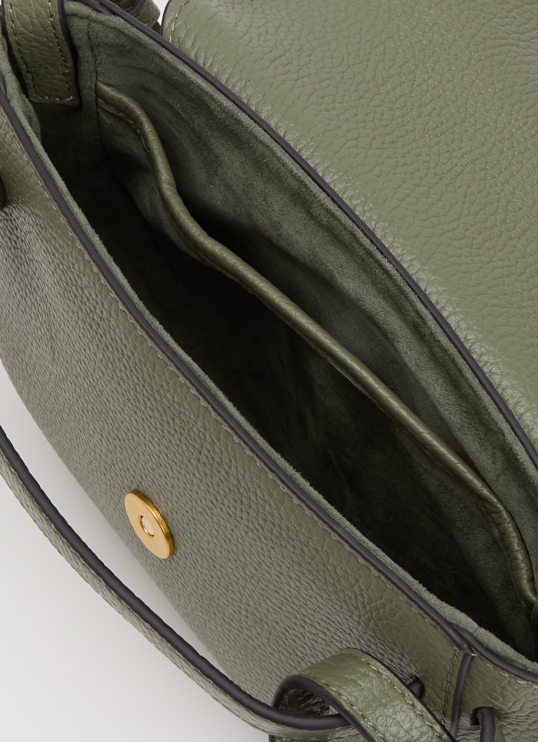 Smaak Clint crossbodytas van leer - detail 3 lindegroen