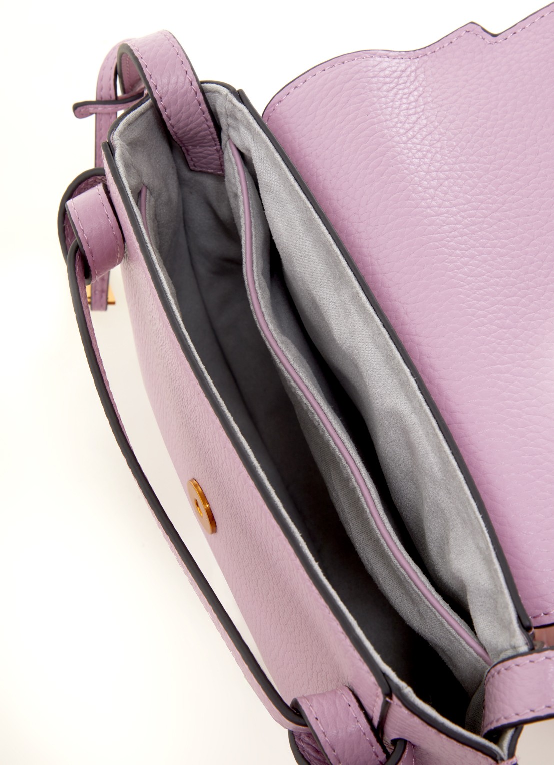 Smaak Clint crossbodytas van leer - detail 3 lavendel