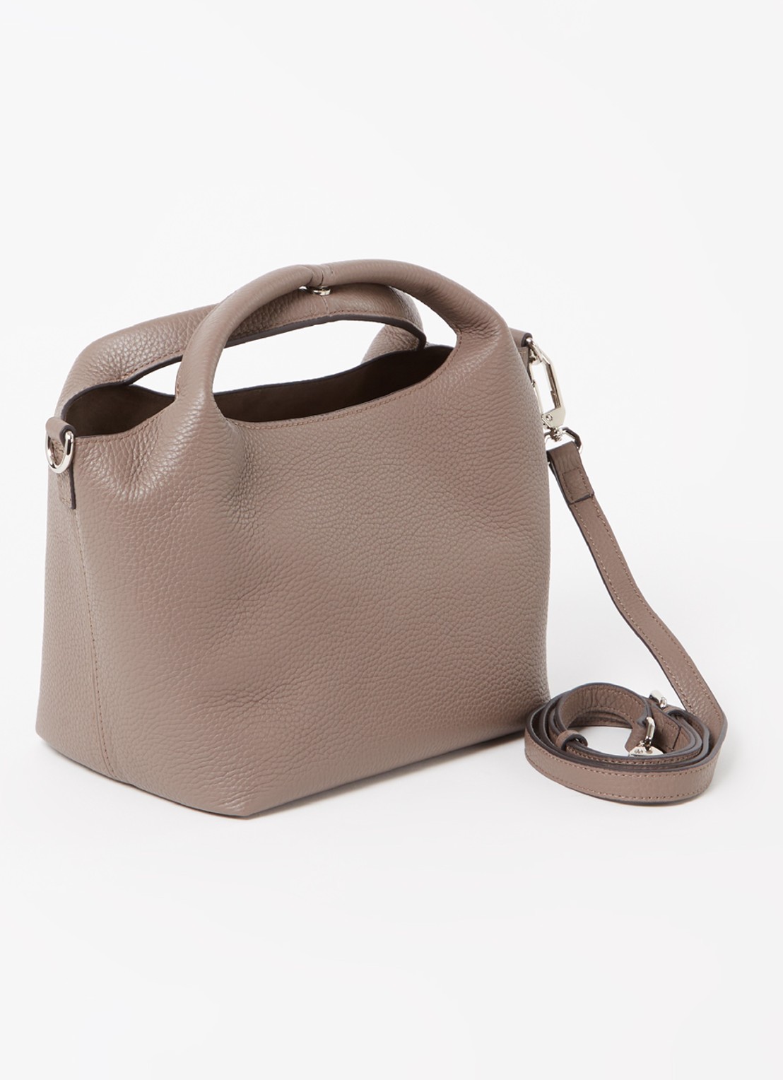 Smaak Daisy handtas van leer met uitneembaar etui - achterkant 4 taupe