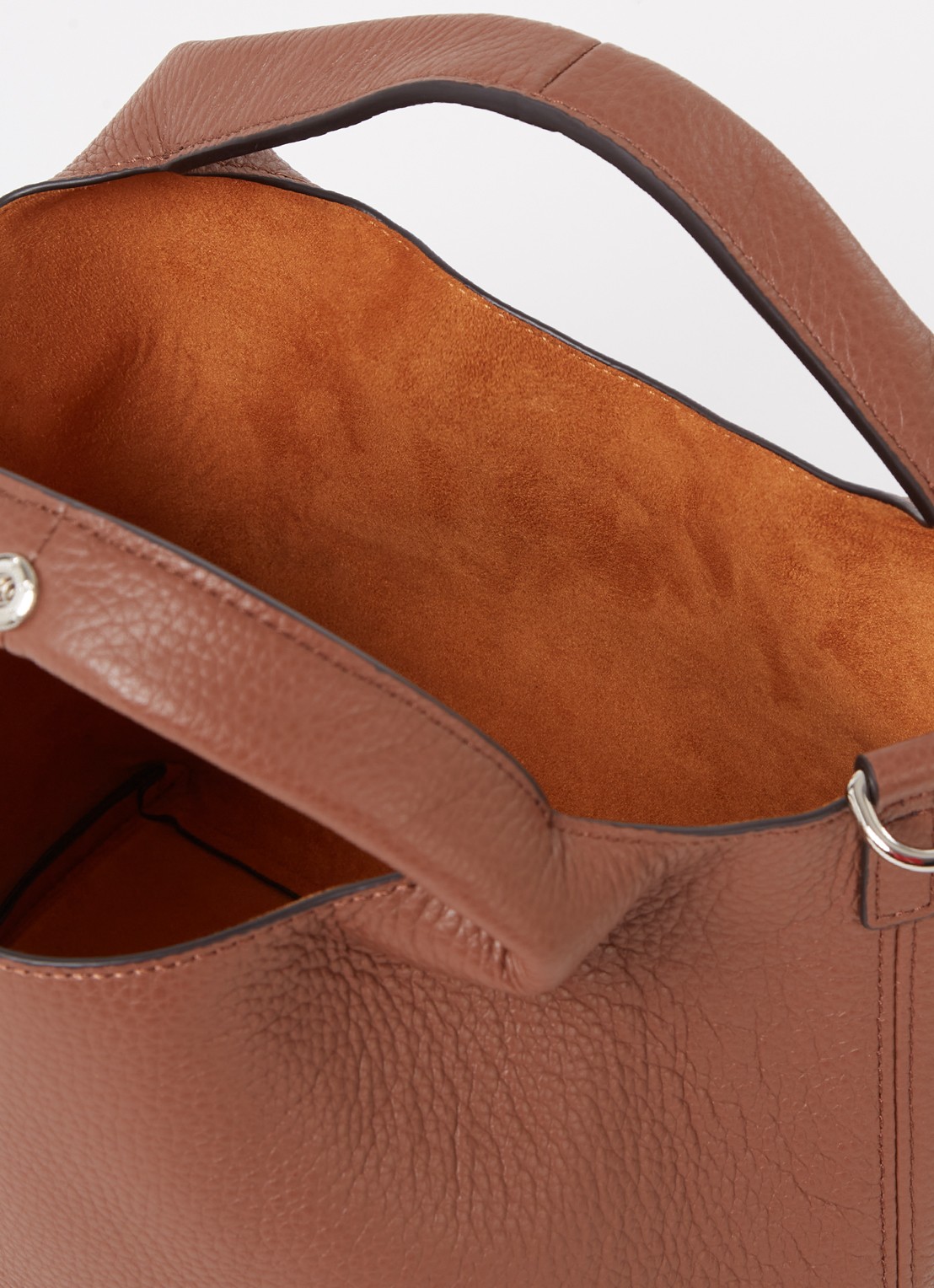 Smaak Daisy handtas van leer met uitneembaar etui - detail 2 hazelnootbruin
