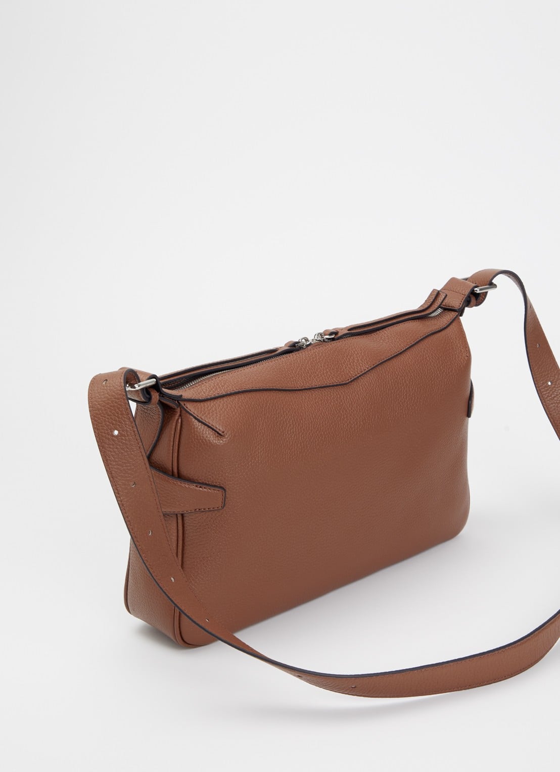 Smaak Daryl crossbodytas van leer - achterkant bruin