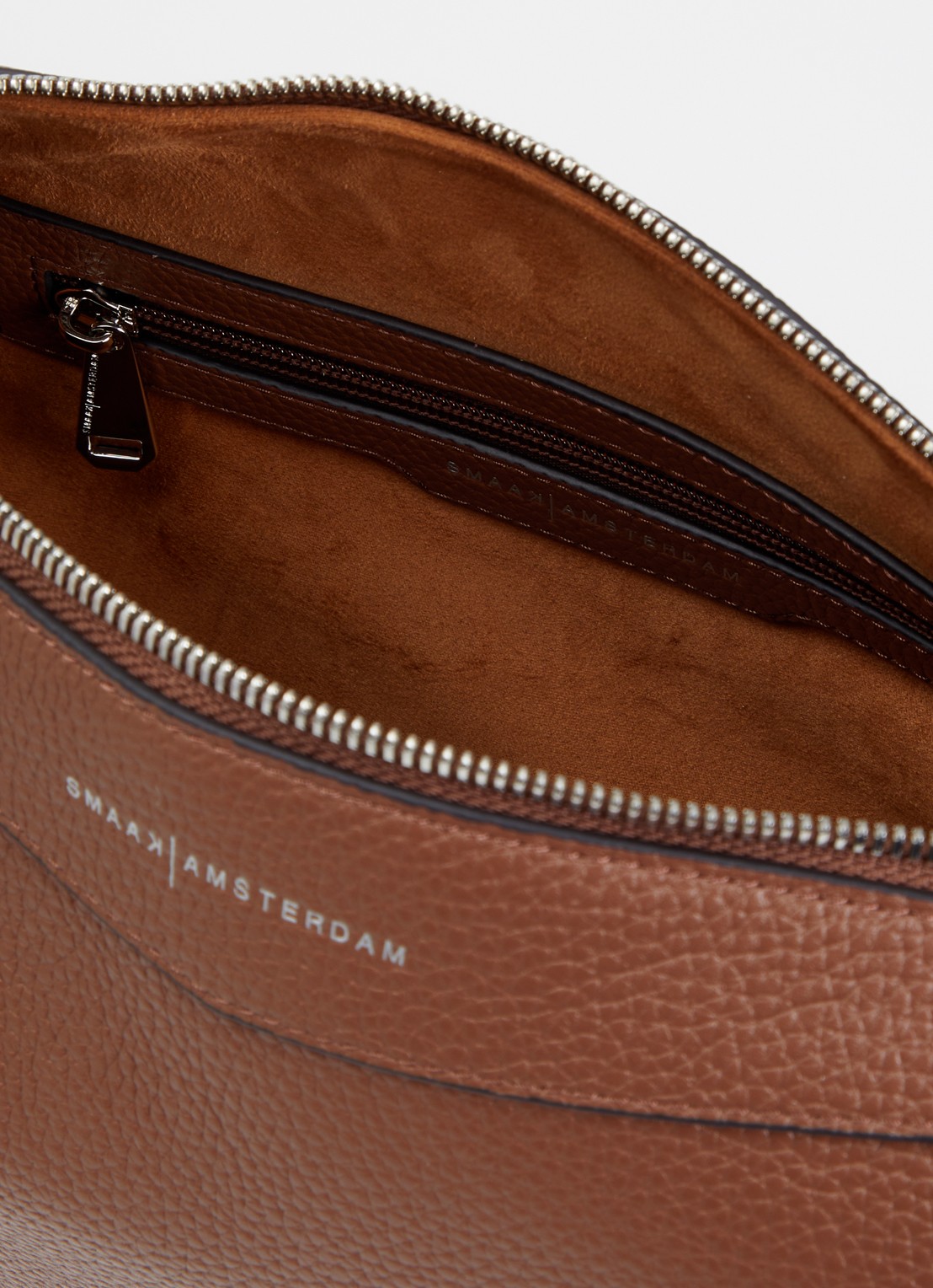 Smaak Daryl crossbodytas van leer - detail 2 bruin