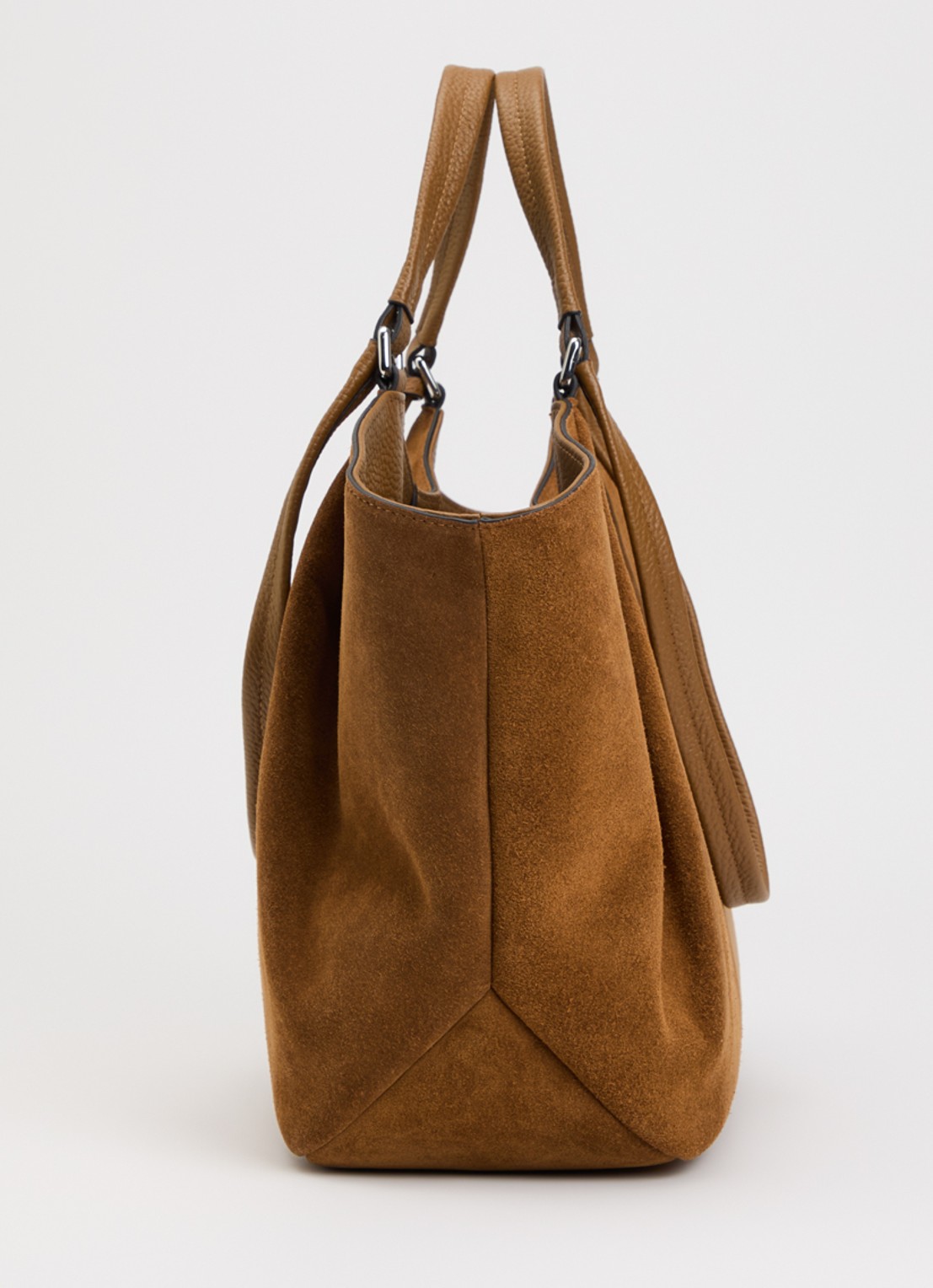 Smaak Elza shopper van suède - detail 2 camel