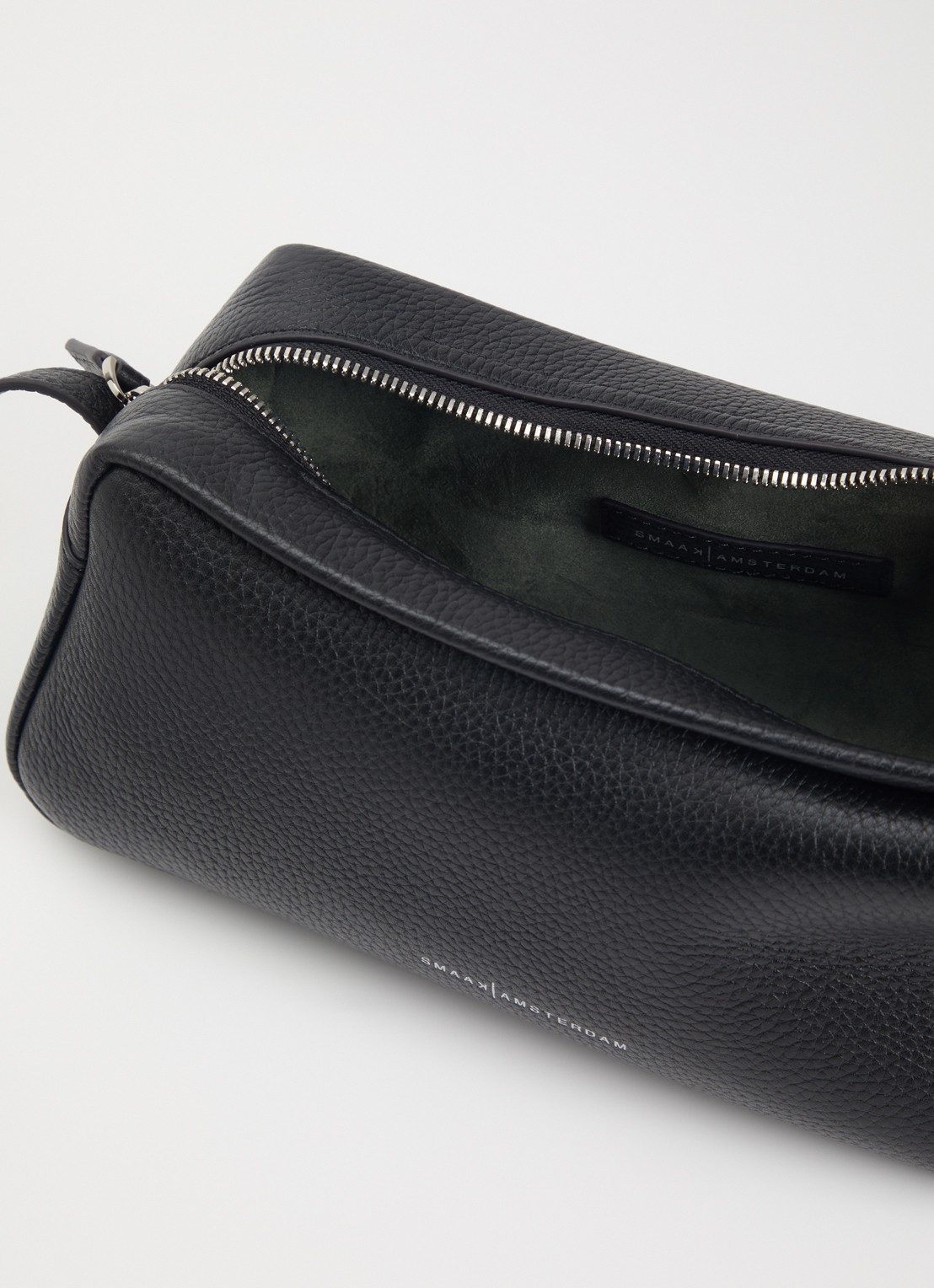 Smaak Joep crossbodytas van leer - detail 2 zwart
