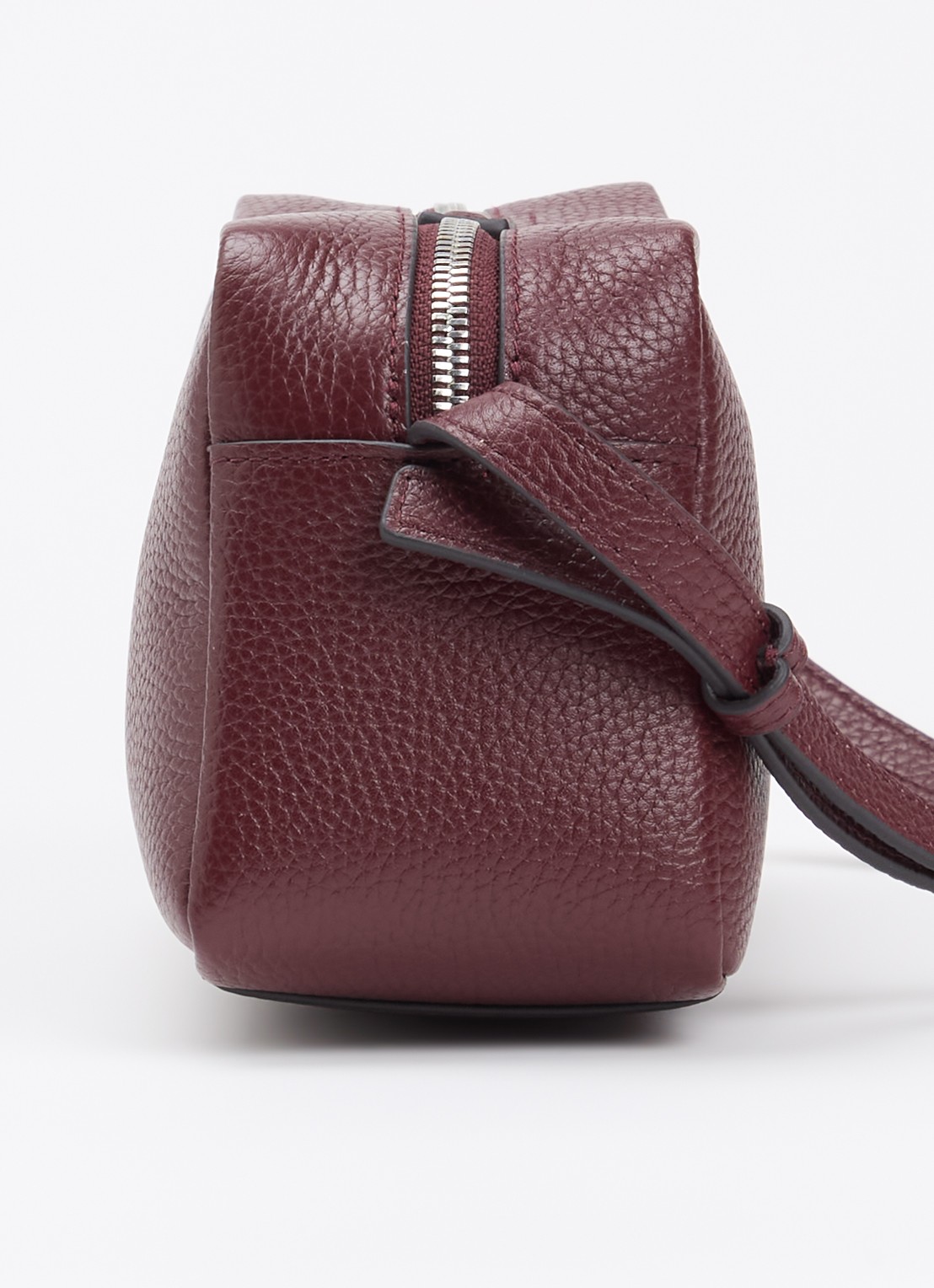 Smaak Joep crossbodytas van leer - detail 3 bordeauxrood