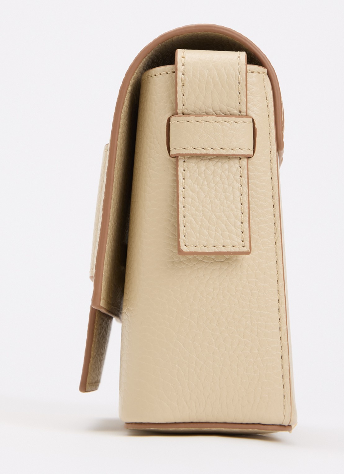 Smaak Megan crossbodytas van leer met logo - detail 3 ivoor