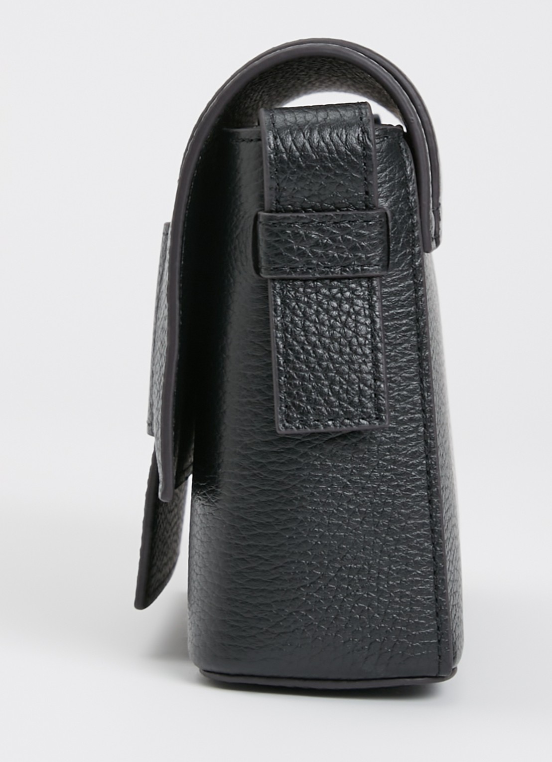 Smaak Megan crossbodytas van leer met logo - detail 3 zwart