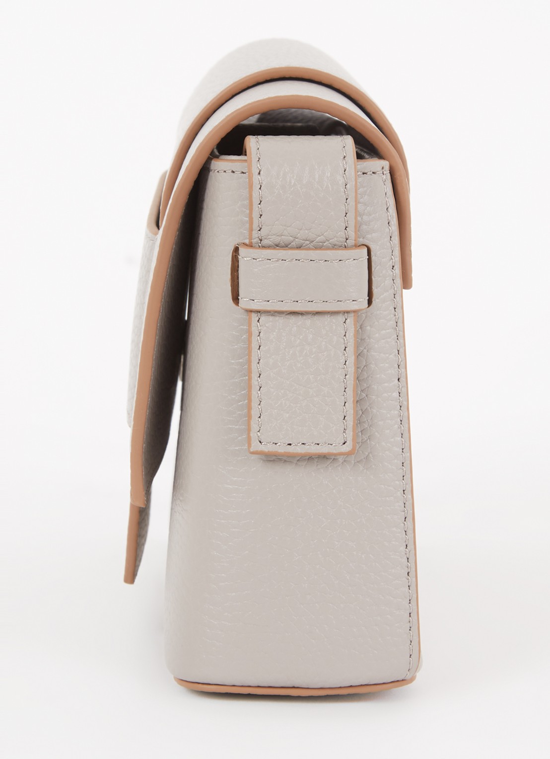 Smaak Megan crossbodytas van leer - detail 3 taupe