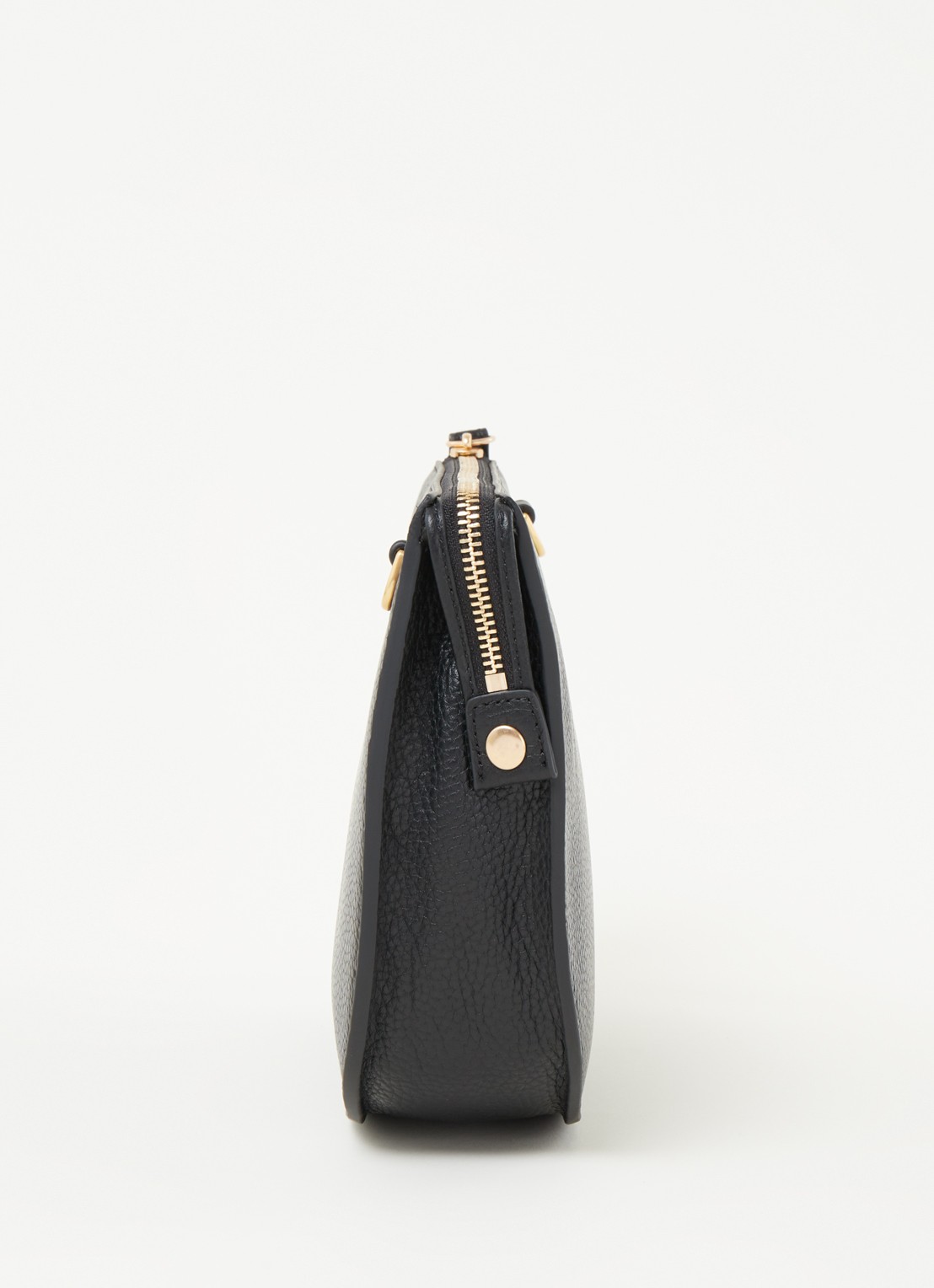 Smaak Silke crossbodytas van leer - detail 4 zwart
