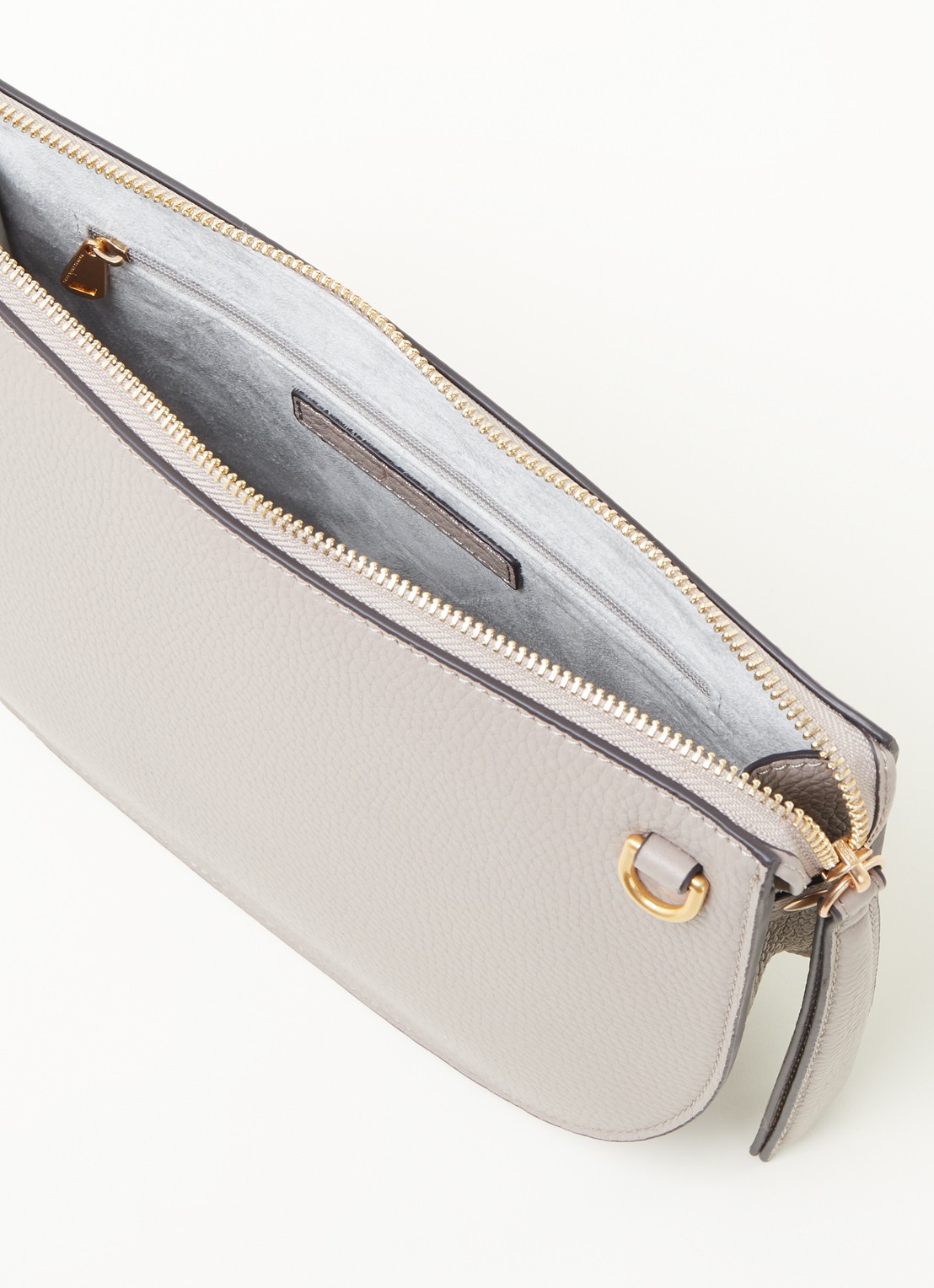 Smaak Silke crossbodytas van leer - detail 3 grijs