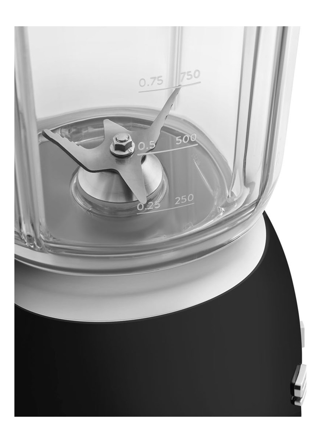 SMEG 50's Style Blender 1,5 liter BLF03BLEU - detail 2 zwart