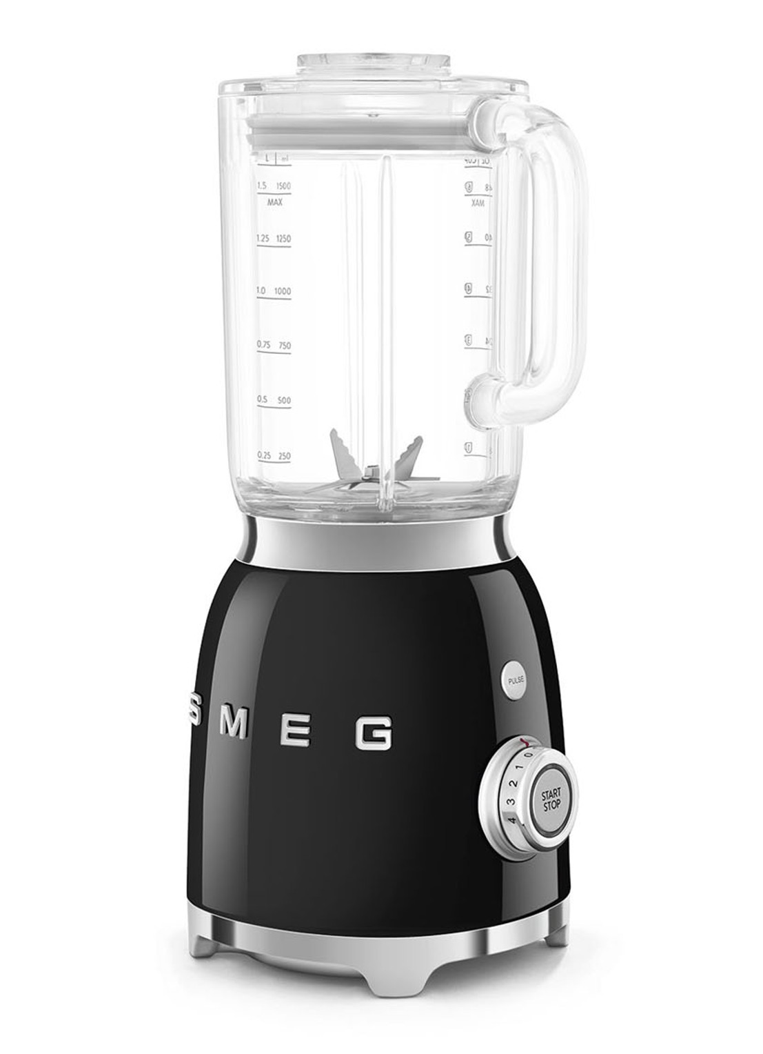 SMEG 50's Style Blender 1,5 liter BLF03BLEU - detail 4 zwart