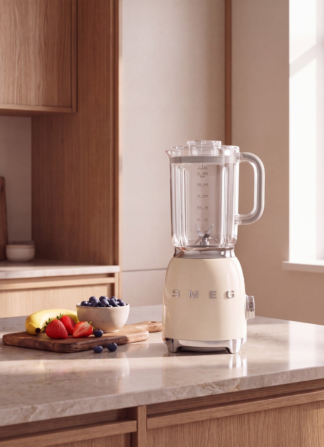 SMEG 50's Style Blender 1,5 liter BLF03CREU - detail crème