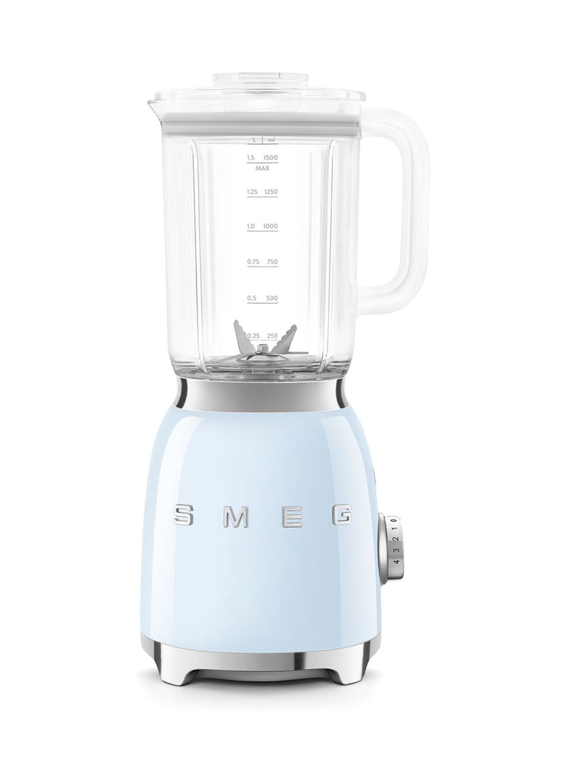 SMEG 50's Style Blender 1,5 liter BLF03PBEU - voorkant 2 pastelblauw