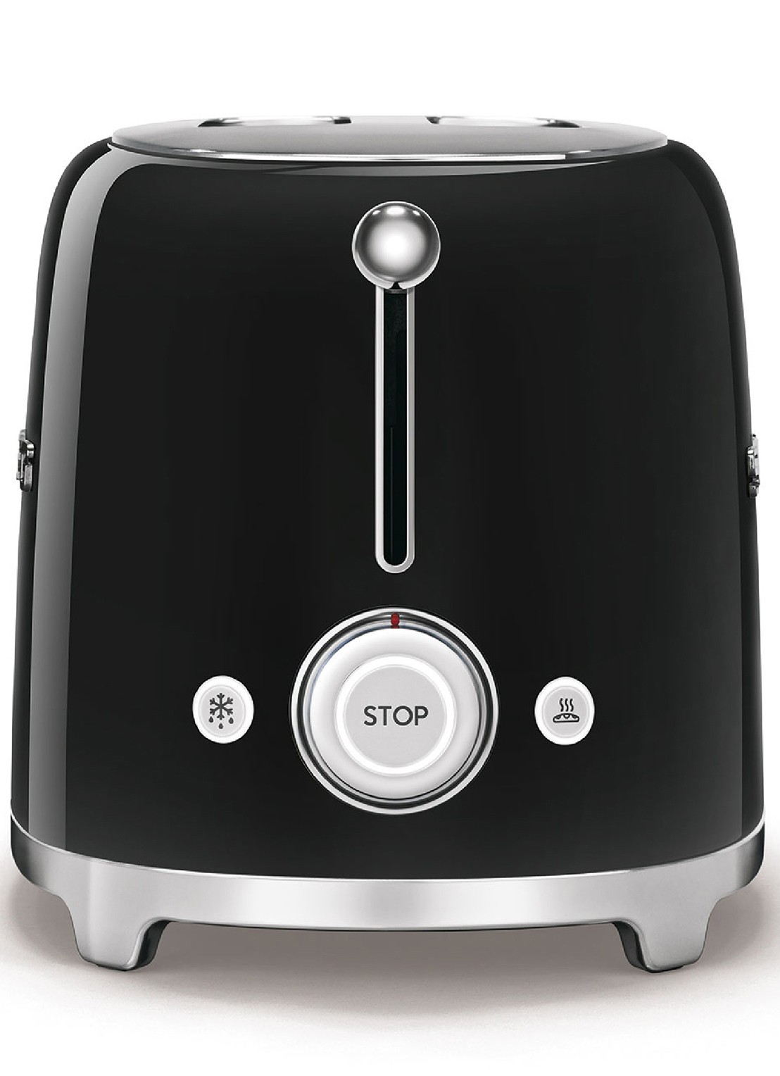 SMEG 50's Style broodrooster 2-slots extra lang TSF02BLEU - achterkant zwart